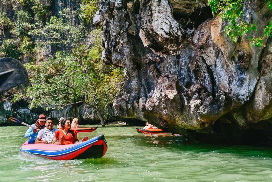 Phuket: James Bond Island Longtail Boat and Sea Canoe Tour - Monkey Cave at Wat Suwan Kuha