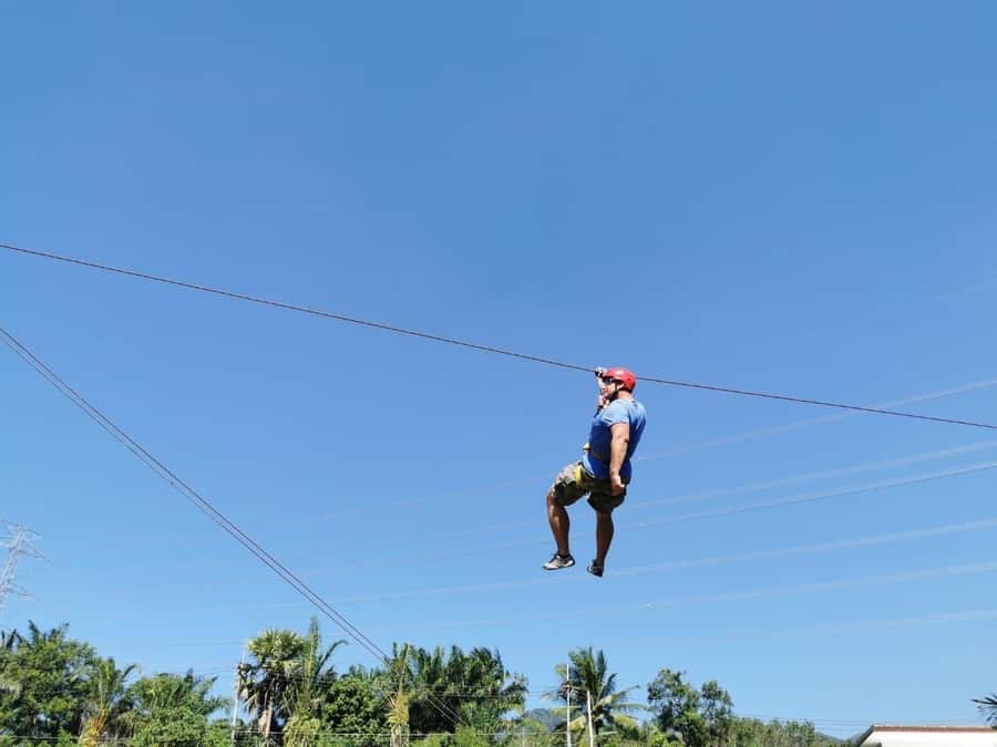 Phuket: Monkey Cave, Water Rafting, Zipline with ATV Option - What to expect from the zipline