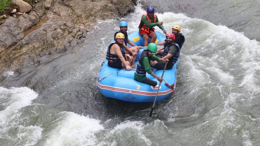 Phuket: Monkey Cave, Water Rafting, Zipline with ATV Option - Lunch at the activity camp