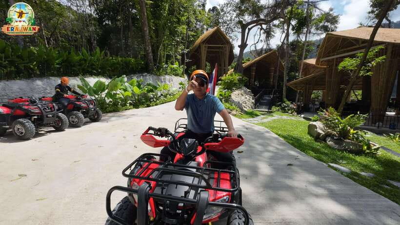 Phuket: Zipline Adventure Ocean Views in Patong & Transfer - The photo stop, drinks, and fresh fruit