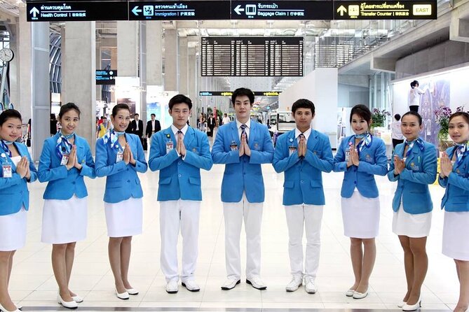 Priority Fast Track Entry at Bangkok Airport with Guide - Meeting your guide at the airbridge