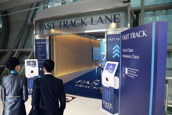 Priority Fast Track Entry at Bangkok Airport with Guide - Passing immigration with a personal escort