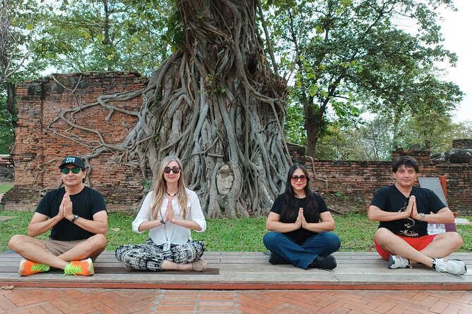 PRIVATE Ayutthaya + SUNSET Boat Tour + Light up The NIGHT - Sunset at Wat Chaiwatthanaram
