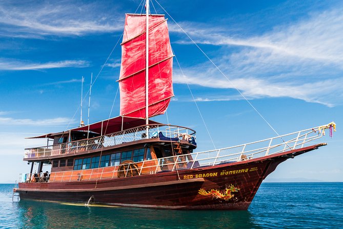 Private Full-Day Red Dragon Yacht to Angthong National Marine Park - Ko Wao Yai for snorkeling away from the speedboats