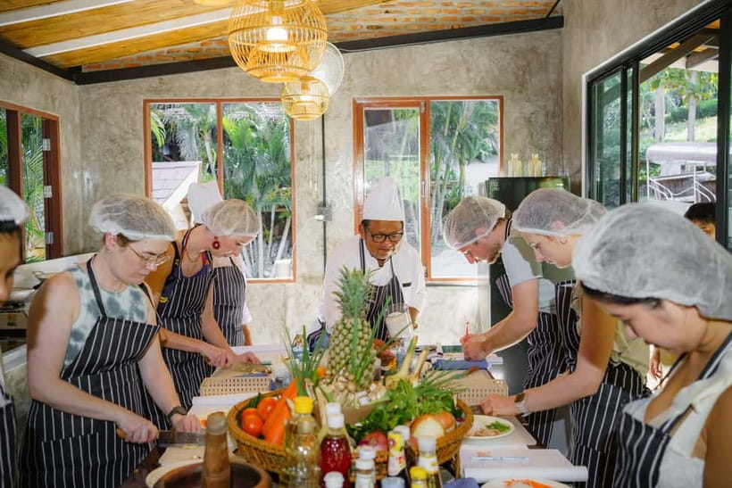 Railay: Hands-On Thai Cooking Class at Railay Beach - What happens at the cooking station