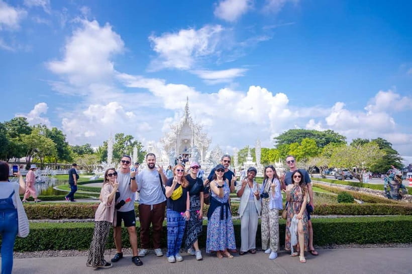 Red, Blue, White Temples & Hot Spring Trip from Chiang Mai - Blue Temple offers a calmer change of tone