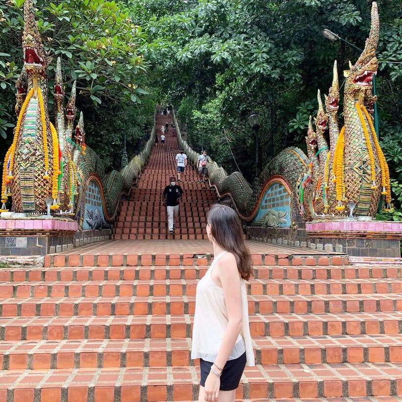 Spiritual Sunrise Wat Doi Suthep, Pha Lat, Alms & Meditation - Local breakfast after the ceremony