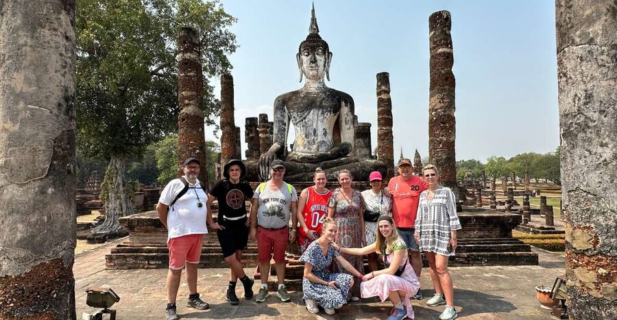 Sukhothai: Historical Park & Countryside Cycling Tour - Entering the old city through the Eastern Gate